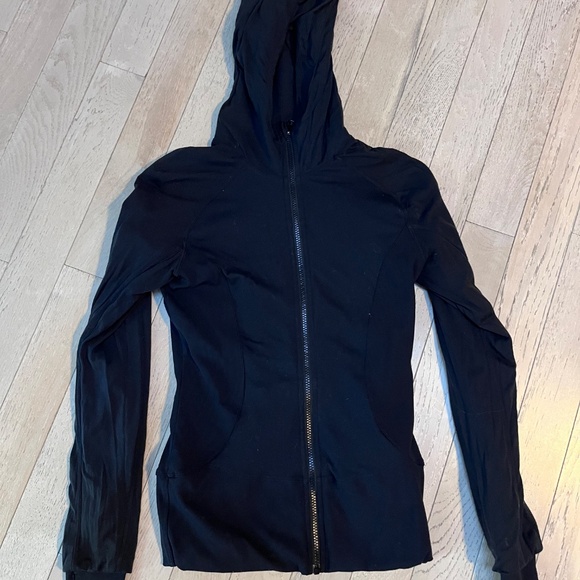 Lululemon Women's In Flux Jacket Black 8 Reversible Full Zip Hood reversible - Picture 5 of 10